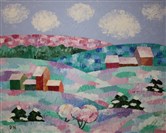 Juldagen, 2017, akryl, 73x92