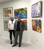 N.Pankova & M.Pridanov vid sin utst&auml;llning