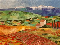 "Tv&aring; Konstn&auml;rer", m&aring;lning av Natalia Pankova