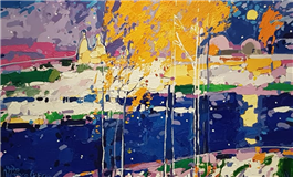 "Tv&aring; Konstn&auml;rer", m&aring;lning av Maxim Pridanov